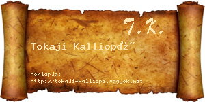 Tokaji Kalliopé névjegykártya